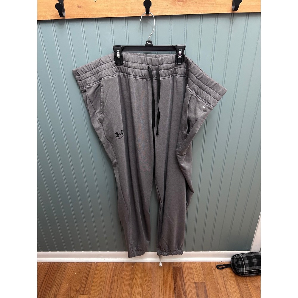 Under Armour Women's Gray‎ Jogger Sweatpants Big Tall Size 3X Loose Fit Athletic